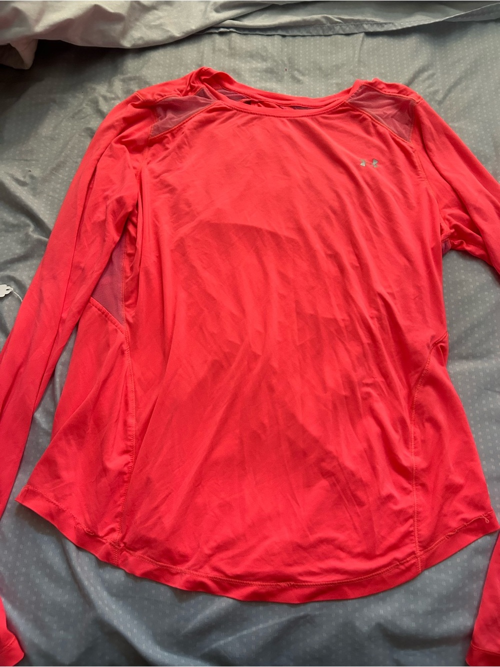 Under Armour Women’s Long-Sleeve Performance Top — Coral Red